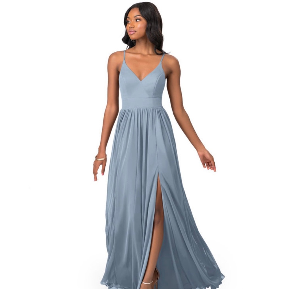 Azazie Dusty Blue Bridesmaid Dress